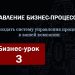 Бизнес-урок 3. Дорожная карта создания системы управления процессами