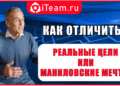 Как отличить реальные цели компании от маниловской мечты